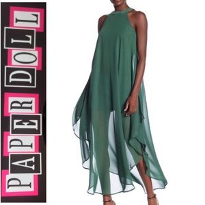NWT✨Paper Doll✨Simple Chic Halter Dress Size L!